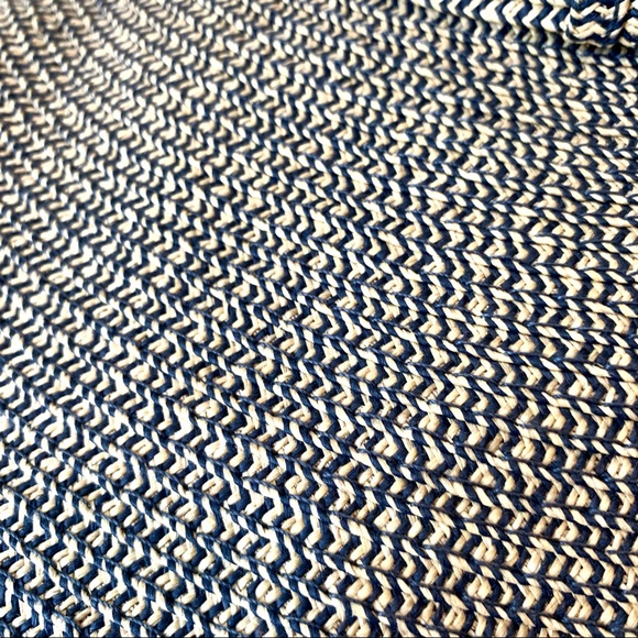 D&Y Navy/Brown Combo 100% Paper Floppy Sun Hat - Picture 5 of 13